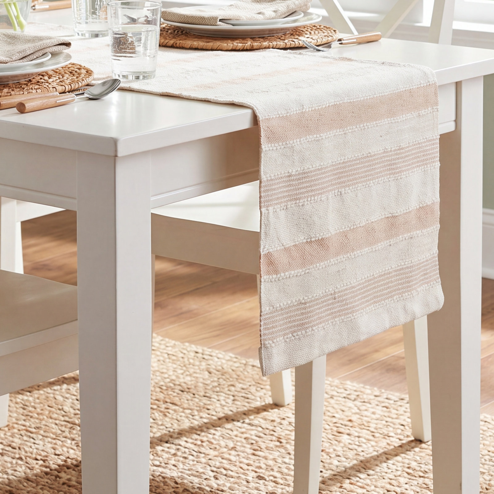 Miles Collection Striped Table Runnner