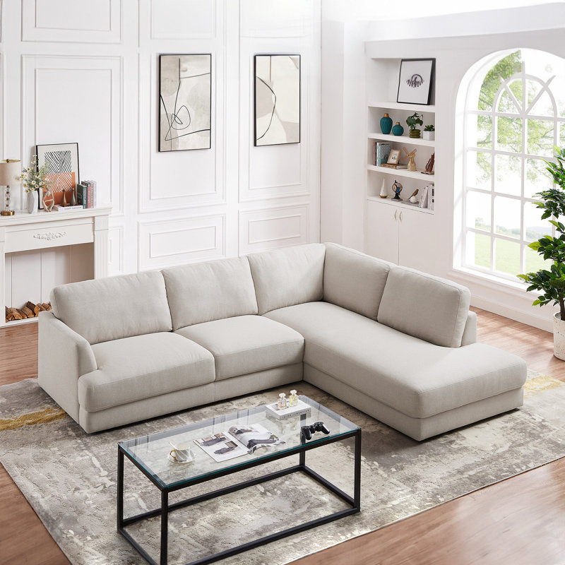 Canapé Moderne, Crème Boucle