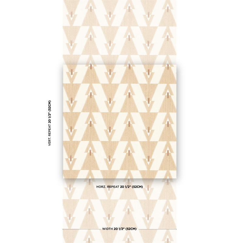 Schumacher x A Rum Fellow Kalido Wallpaper, Oat
