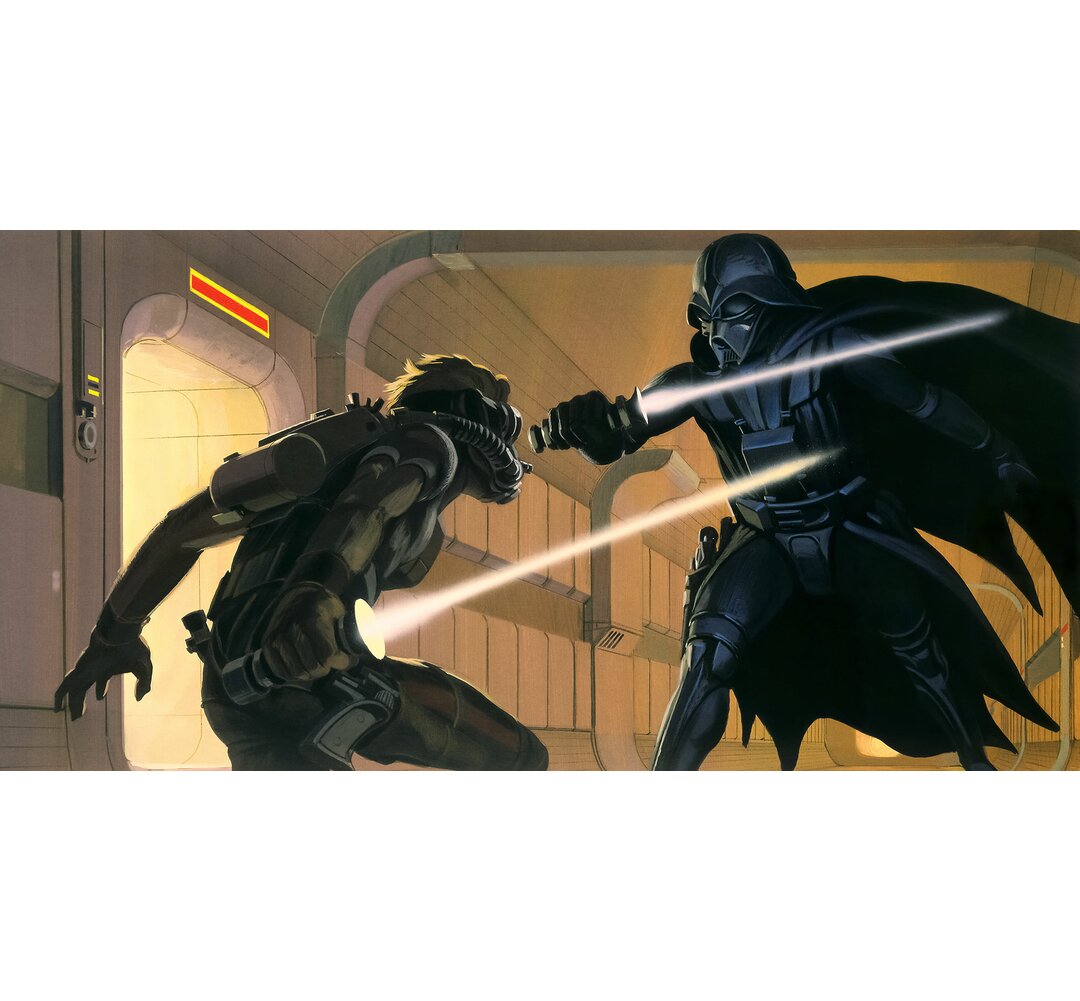 Tapete Star Wars Classic Rmq Vader Vs Luke 2,5 m x 500 cm