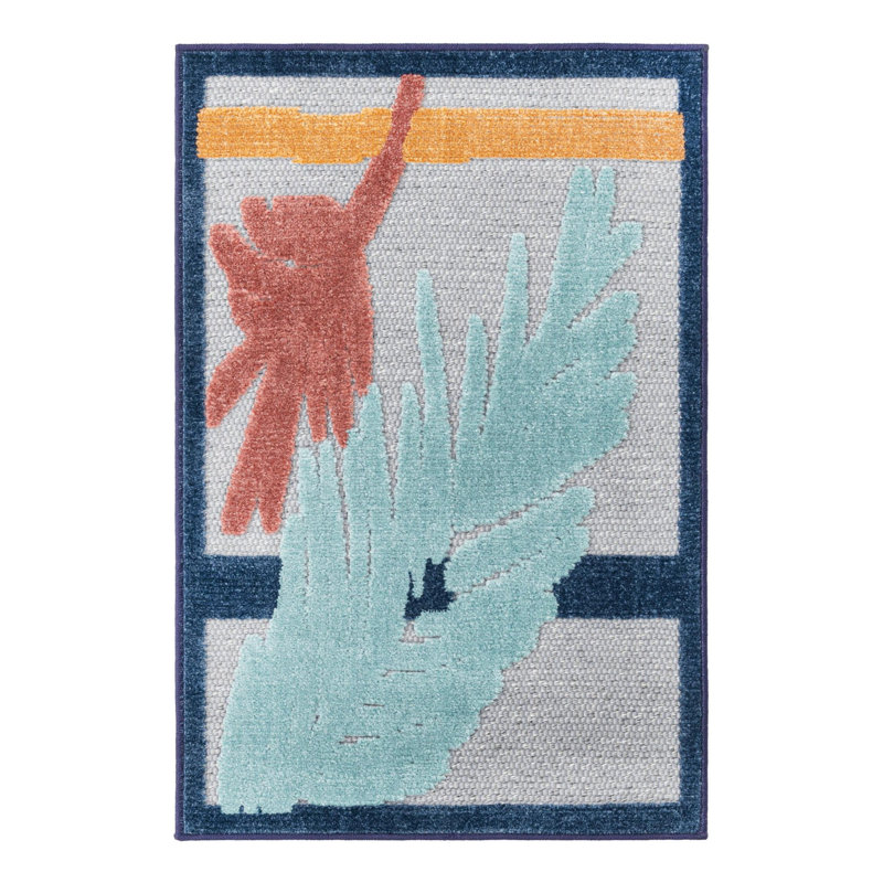 Tapis d'extérieur Parley gris, Rectangle 2 pi x 3 pi