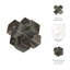 Sagebrook Home Ferdi Neutral Contemporary Marble 7" Jack Sculpture-947973983