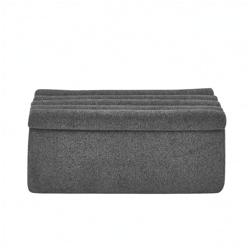 Le repose-pieds pour canapé modulaire, Noir