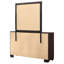 Commode 6 tiroirs avec miroir Vicdan cacao foncé Vicdan-116447397