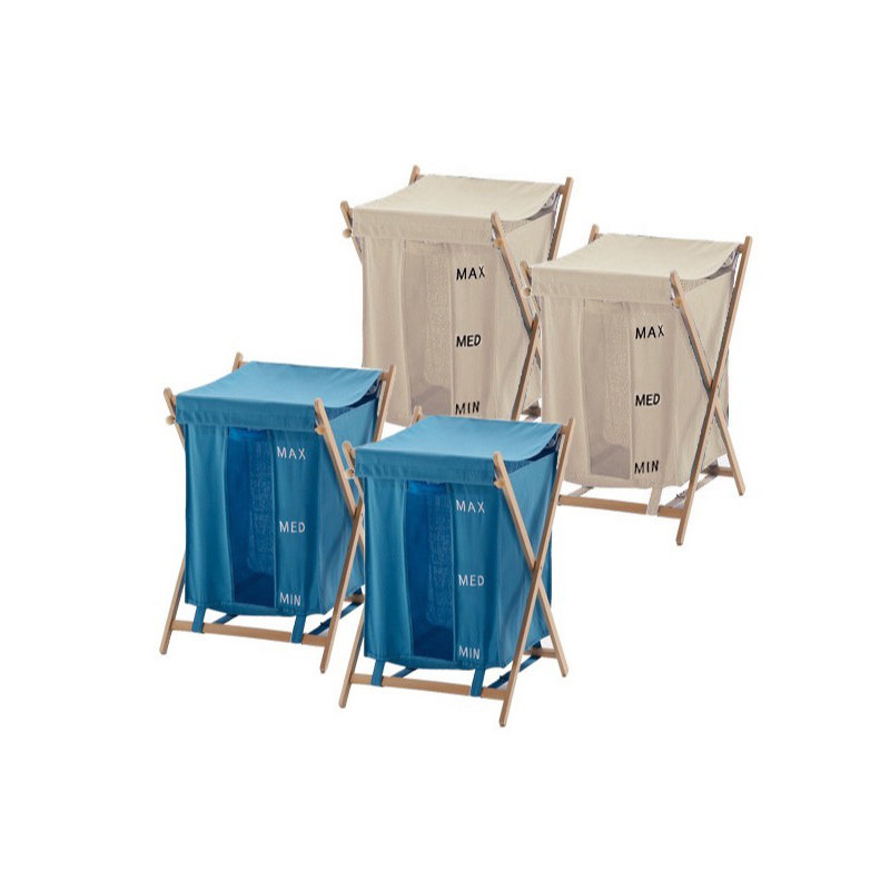 Bubo Laundry Set, Beige/Blue