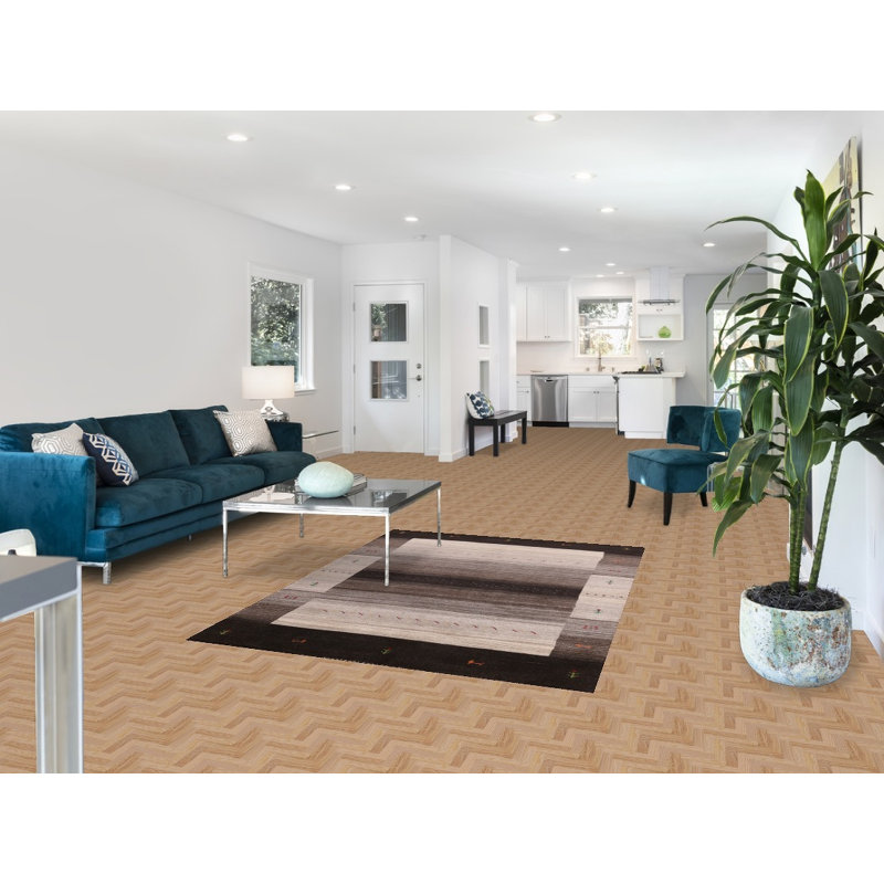 Tapis tribal en laine de style Gabbeh 5 x 6