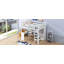 Lit mezzanine avec bureau en L, garde-robe et tablettes de rangement-228288112-228288119