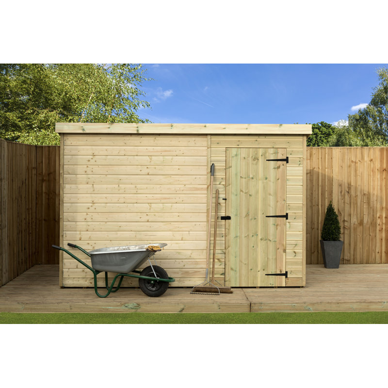 Shiplap Pent Wooden Shed, 9ft. W x 4ft. D