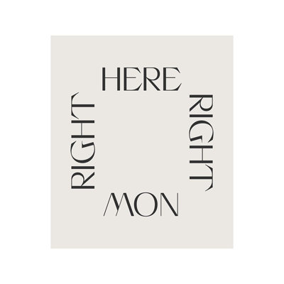 ArtDirect Cai, Beth Gallery Wrapped Canvas Art Titled: Right Here Right Now