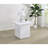 White High Gloss End Table