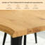 Ensemble de salle à manger moderne 5 pièces Shivani avec table rectangulaire en grain de bois et 4 chaises-103829951-103829950