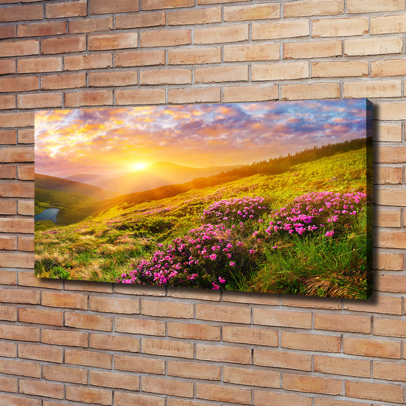 Sunset Mountains - Wrapped Canvas Print