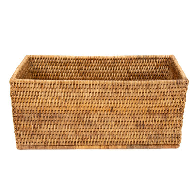 Panier rectangulaire en rotin Glasgow