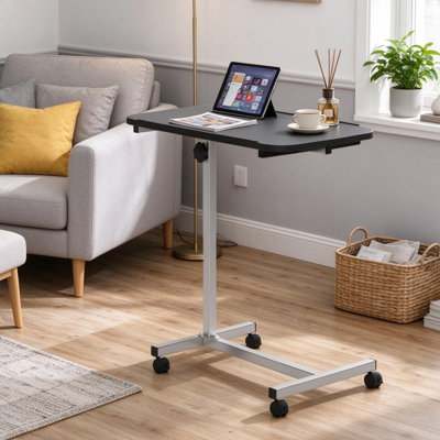 C Table and Wheel Side Table