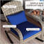 Chaise berçante d'extérieur en osier Adirondack Outsunny-1806304148