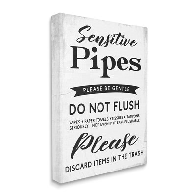 «Sensitive Toilette Pipes» par Daphne Polselli - impression d'art graphique