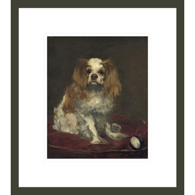 «A King Charles Spaniel» par Edward Manet, impression giclée encadrée