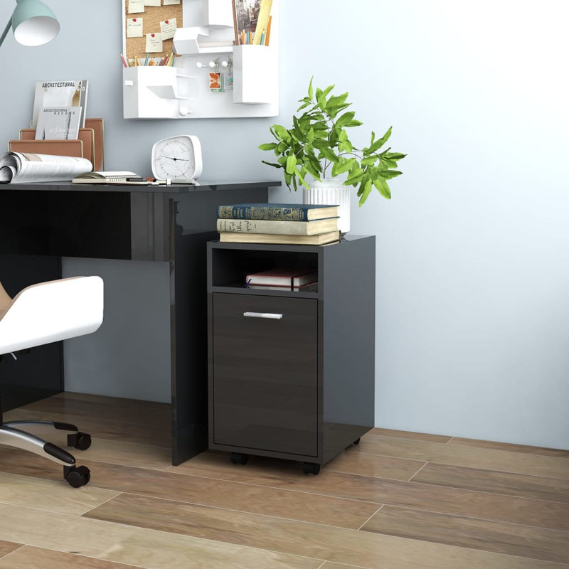 Makenzlie 33cm Wide File Cabinet, Artisan Oak