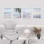 Tropical Island Ocean Beach Shore, reproduction encadrée de 4 pièces-90605264-90605265