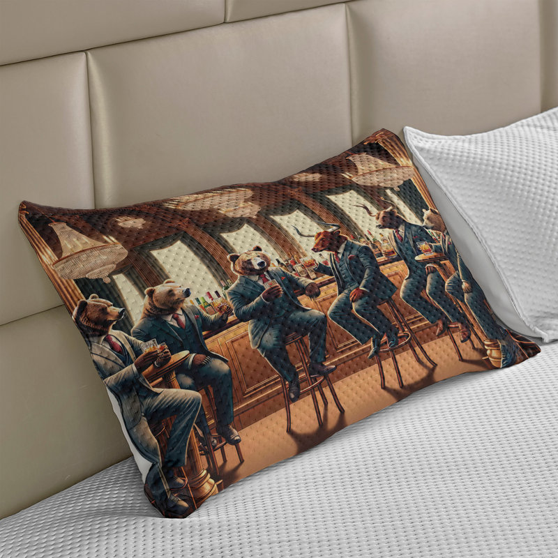 Housse de coussin Ambesonne Animals in Suits Wild Gentlemen, H 20 po x l 36 po