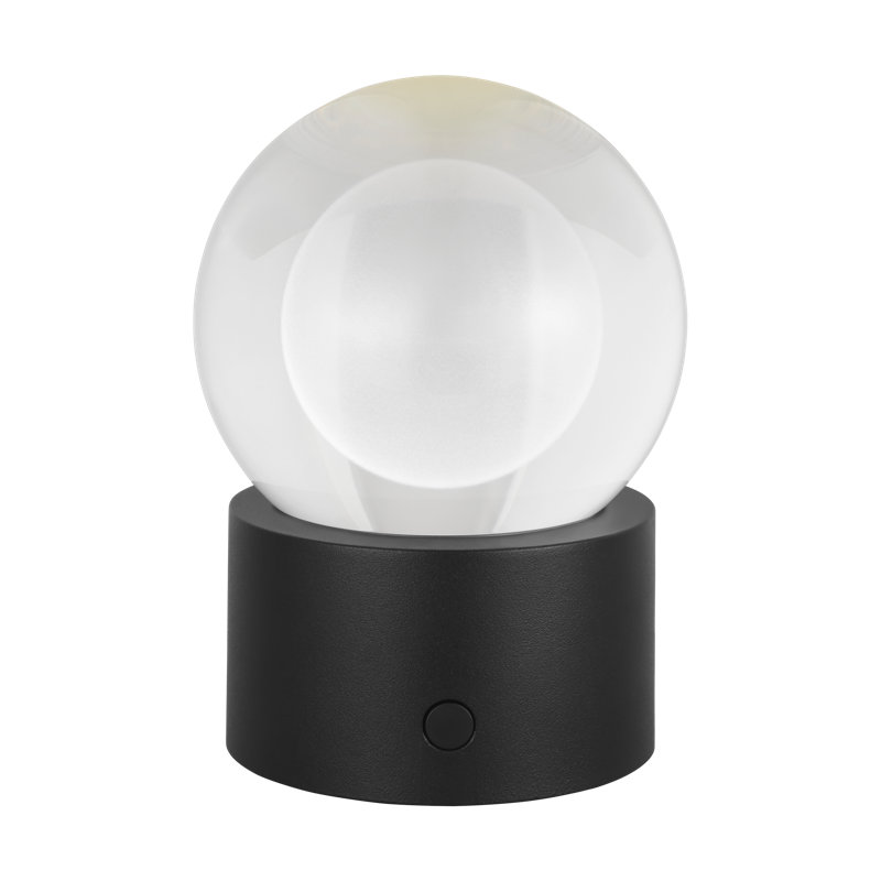 Mina Accent Rechargeable Table Lamp, Black