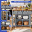 Îlot de cuisine multifonctionnel avec espace de rangement et rallonge de table-1907327108