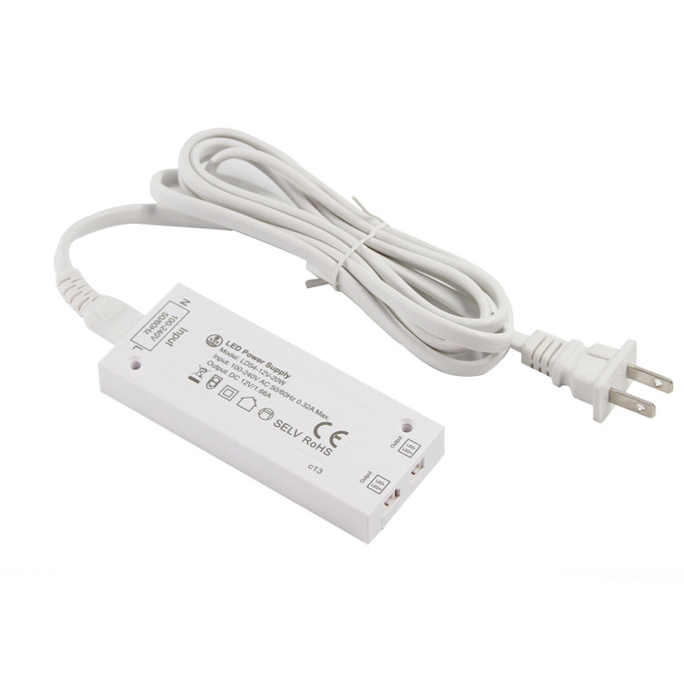 12V Dimmable LED Power Supply for Cabinet Strips Lights
