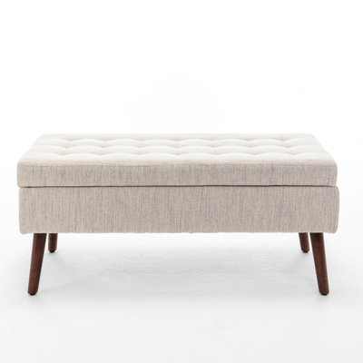 Storage Bench For Bedroom Entry - And Stable, 43.7" W X 18.1" D Foot Offers Comfort Storage,