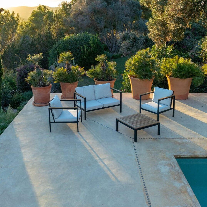 Romik Garden Conversation Sofa Set - Black