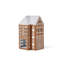 Gingerbread 6.7" Stoneware Tabletop Lantern