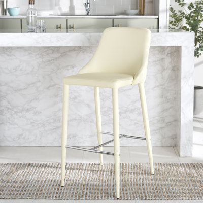 Bohy Upholstered Counter Stool with Metal Frame