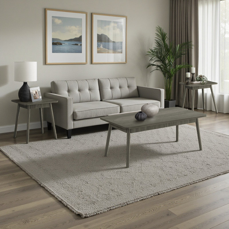 Ensemble de table moderne 3 pièces Asal
