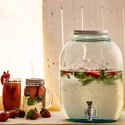 Ginnia Glass 2 - Piece Beverage Dispenser Set