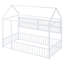 Structure de lit en métal avec clôture et tablettes-240690254-240690249