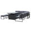 Muneef 8 - Person Patio Dining Set Rectangular Table and Round Table with Cushions Included
