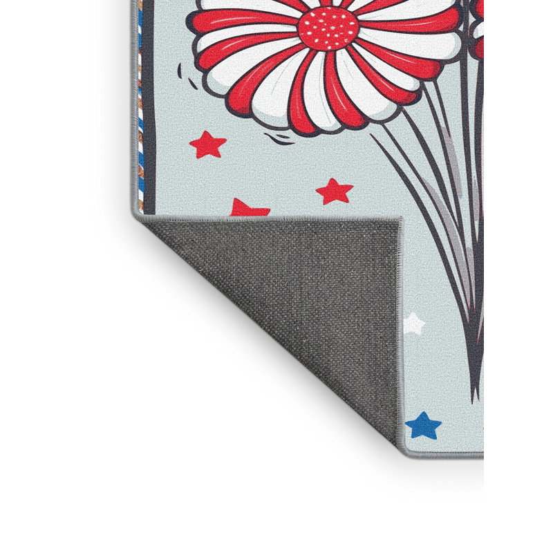 Tapis vacances des fêtes The Holiday Aisle®, Rectangulaire 2 pi x 3 pi