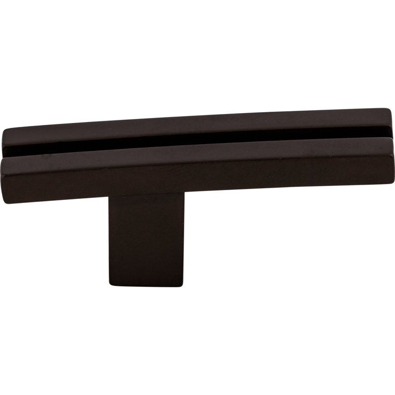Inset Rail 2 5/8" Length Geometric Knob, Oiled Rubbed Bronze