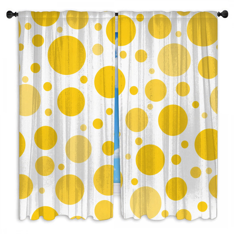 Paire de rideaux obscurcissant à pois - 2 panneaux, 40 po x 50 po - 2 panneaux, Transparent