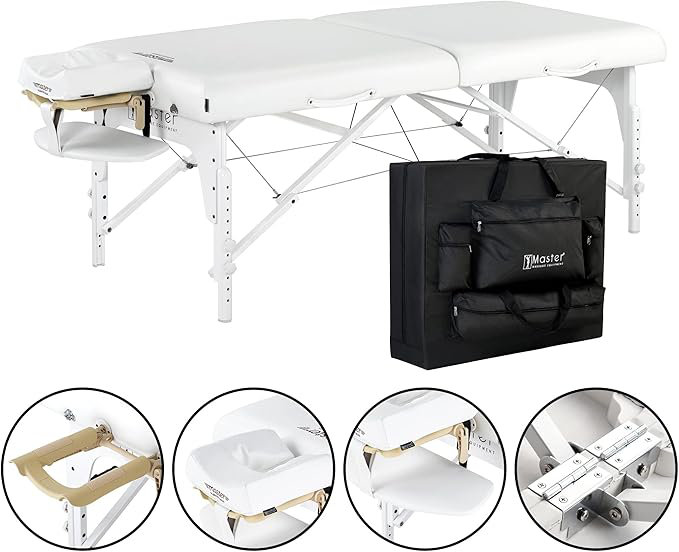 Text 213cm Adjustable Folding Table