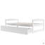 Lit plateforme simple avec deux tiroirs-12883077