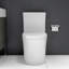 Small Compact One Piece Toilet Dual Flush,23 Inch Short Depth For Tiny Bathroom,White
