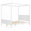 Lit plateforme à baldaquin en bois-1723884322