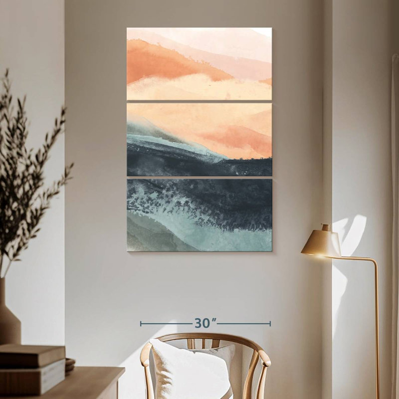 Avery Dark Soft Waves II, 65" H x 42" W