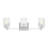 Keta Luisa bath wall sconce with clear fluted glass shades-684034246-684034240