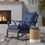 Chaise berçante d'extérieur en osier avec coussins rembourrés Outsunny-1212687630