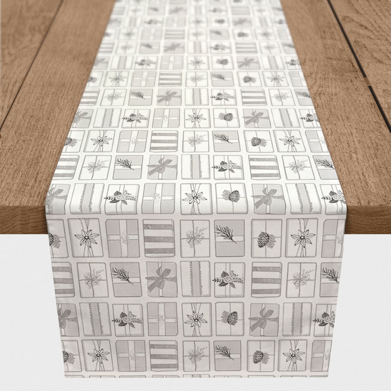 Chemin de table Silver Presents, L 90 po x P 16 po