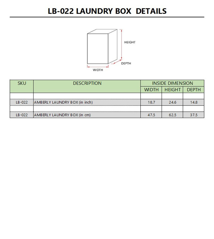 Amberly Cabinet Laundry Hamper