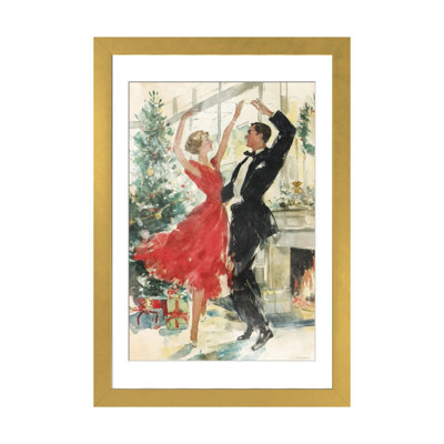 Valse de Noël - reproduction d'art murale - toile tendue