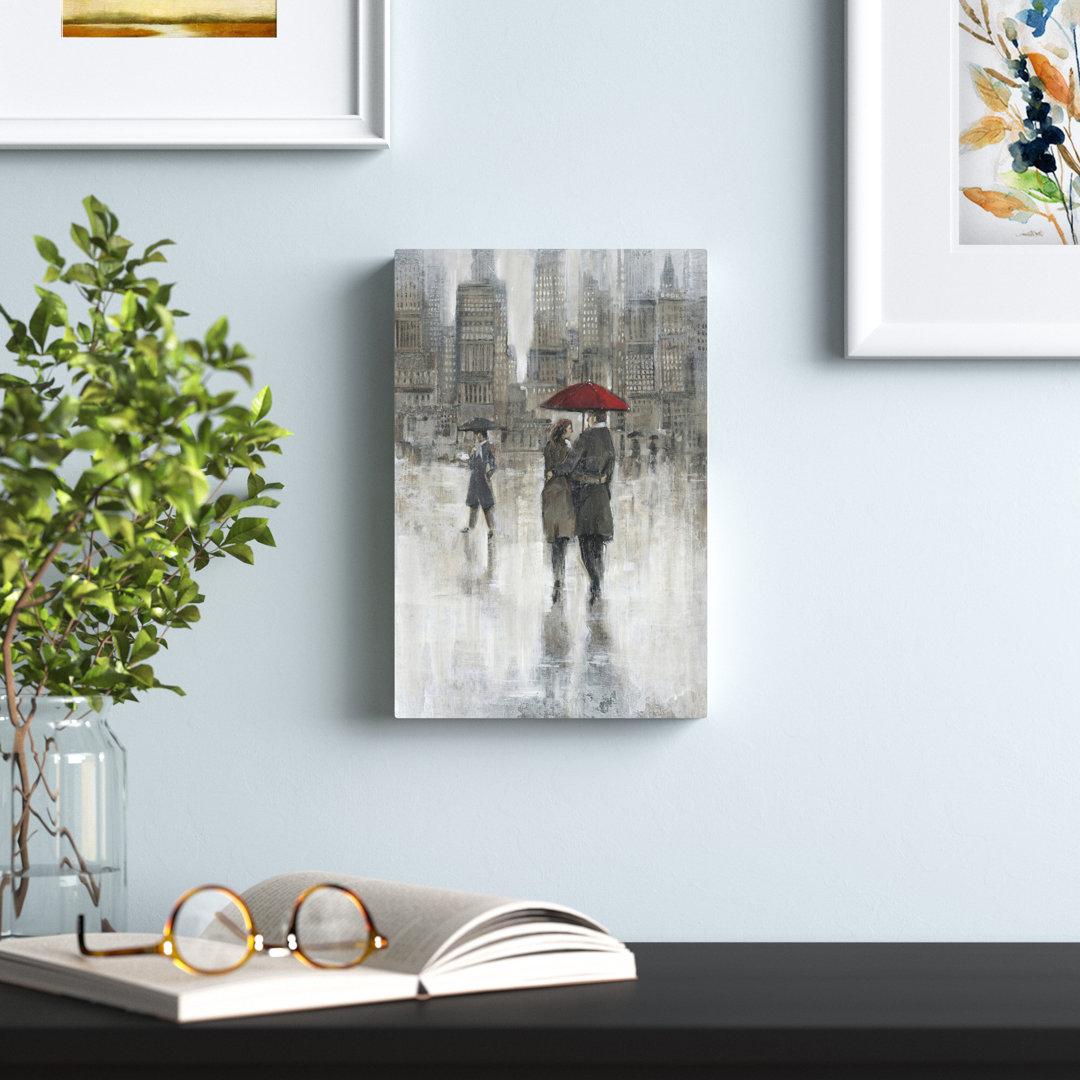 'Rain in The City II' Painting on Canvas Winston Porter 