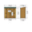 Garden Value 6 ft. W x 3 ft. D Storage Shed